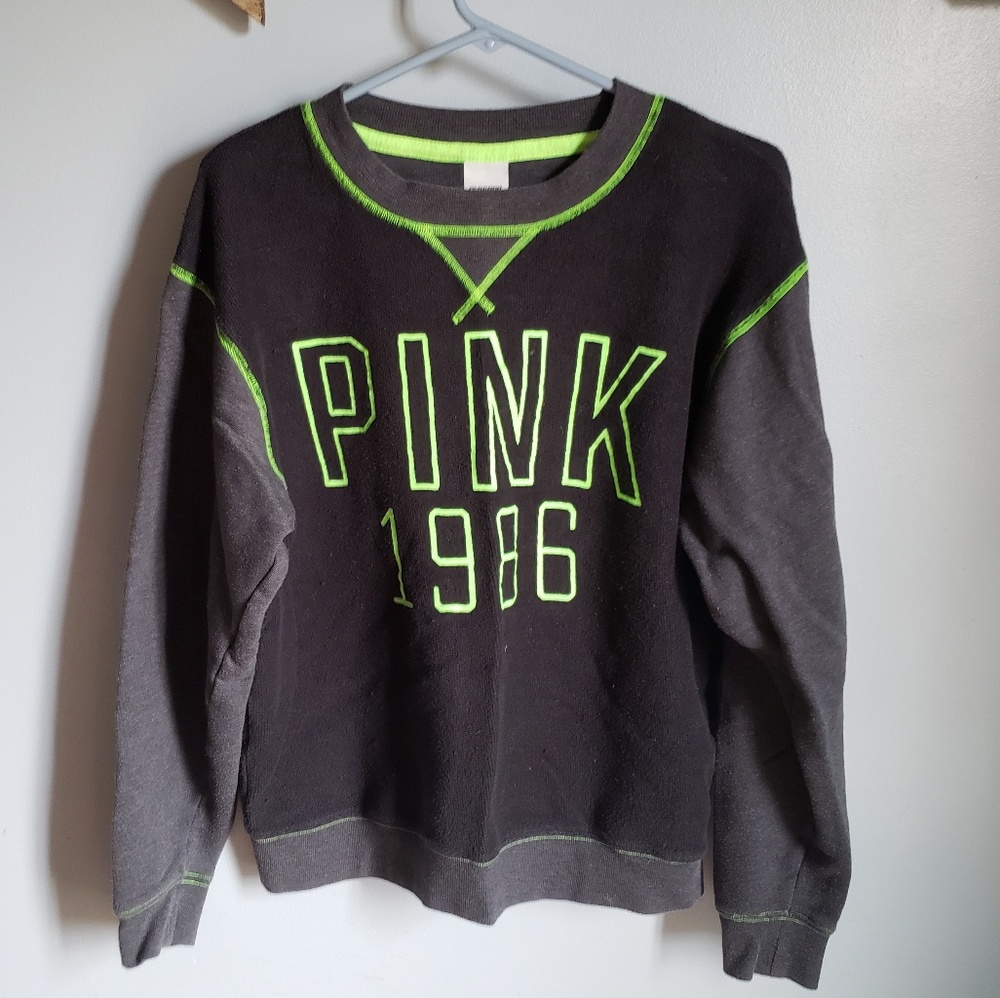 Victoria's Secret PINK neon sweatshirt